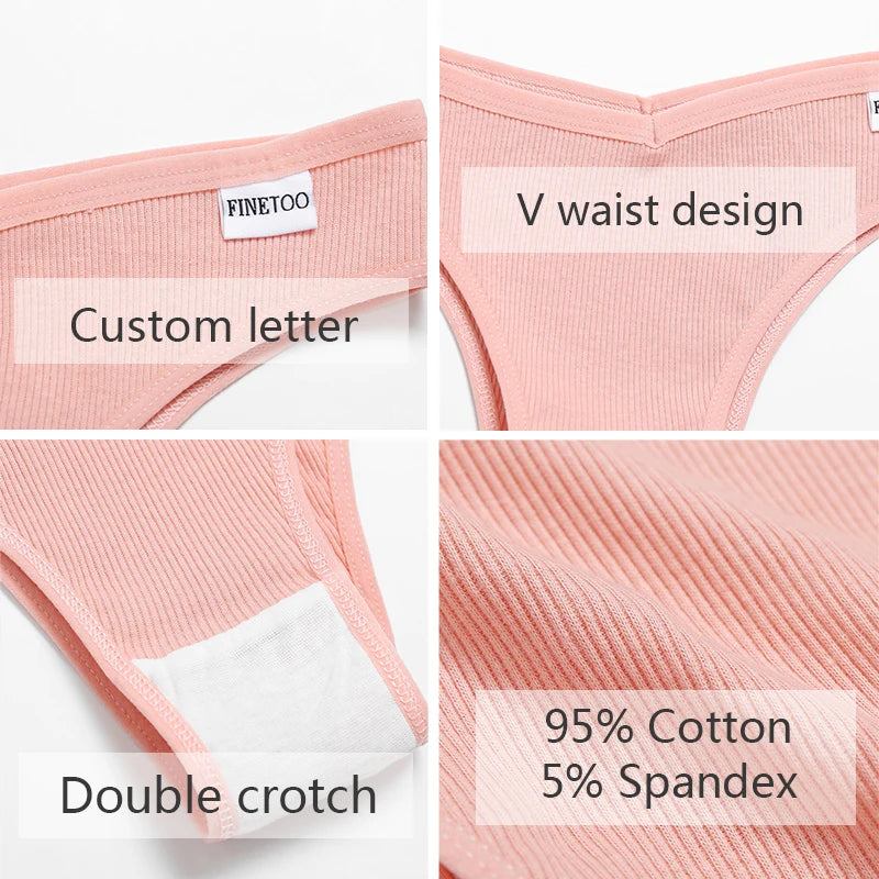 FINETOO 5Pcs/set  Panties