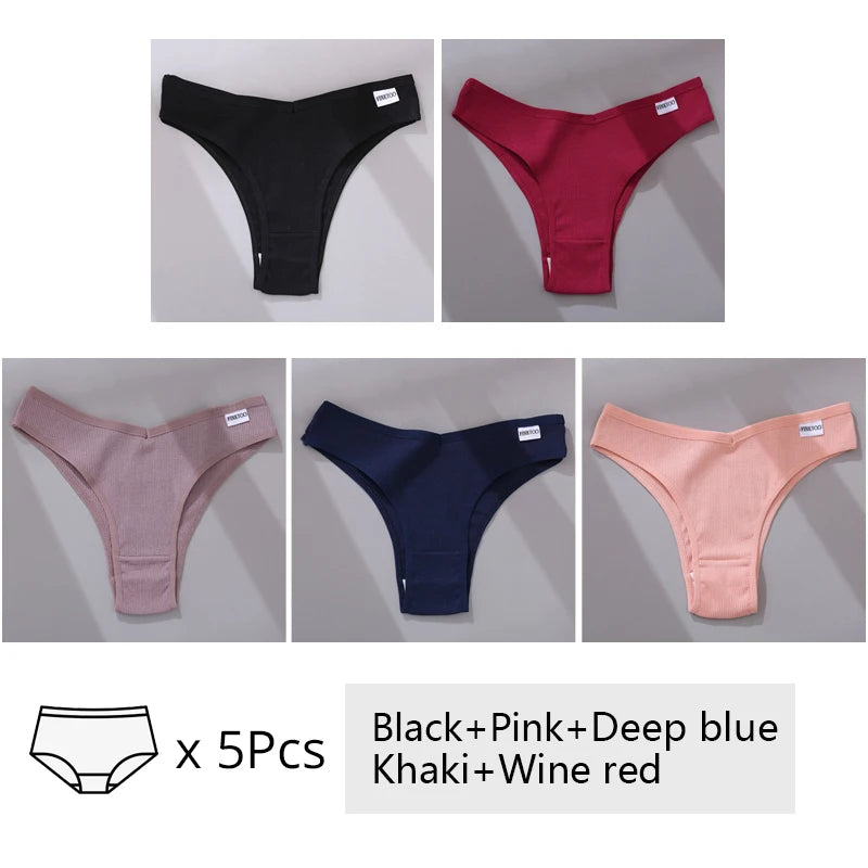 FINETOO 5Pcs/set  Panties