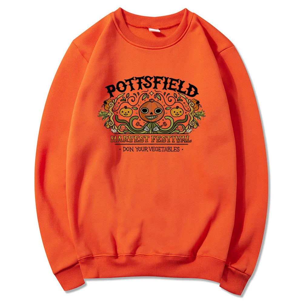 Vintage Pottsfield Harvest Festival Sweatshirt Over The Garden Wall Hoodie Pumpkin Halloween Fall Sweatshirt Retro Halloween Top