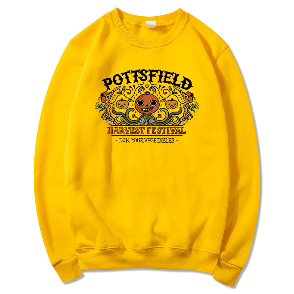 Vintage Pottsfield Harvest Festival Sweatshirt Over The Garden Wall Hoodie Pumpkin Halloween Fall Sweatshirt Retro Halloween Top