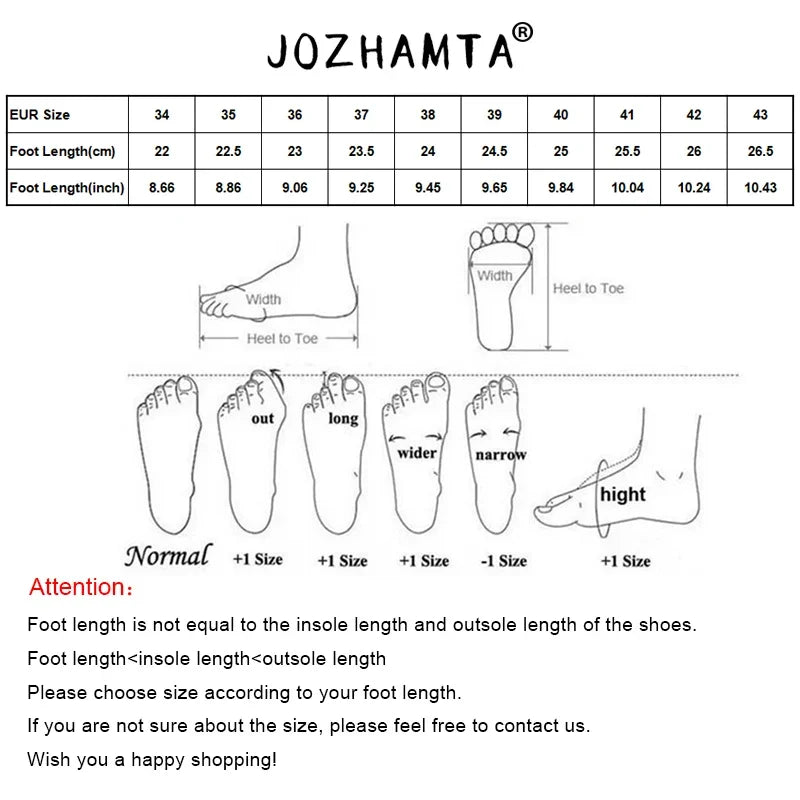 JOZHAMTA Size 35-40 Women Flats Slides Slippers Real Leather Low Heels Summer Shoes 2024 Ins Fashion Casual Beach Daily Dress