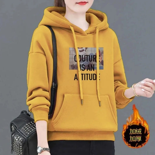 2024 Spring Autumn NEW Casual Printed Hooded Sweatshirt