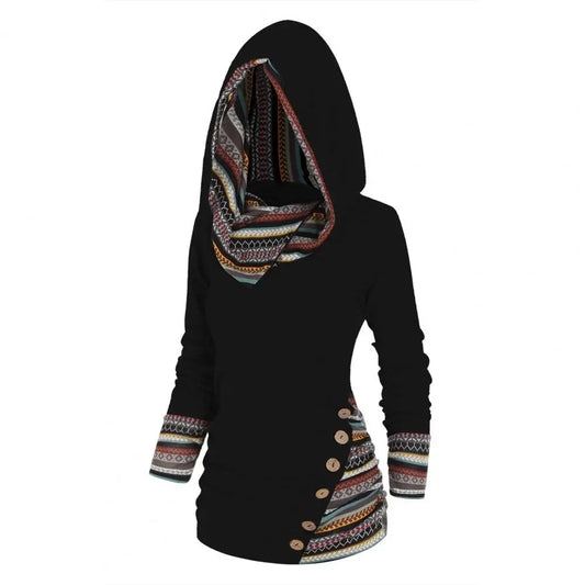 Women Sweatshirt Ethnic Style  Hoodie Autumn Winter