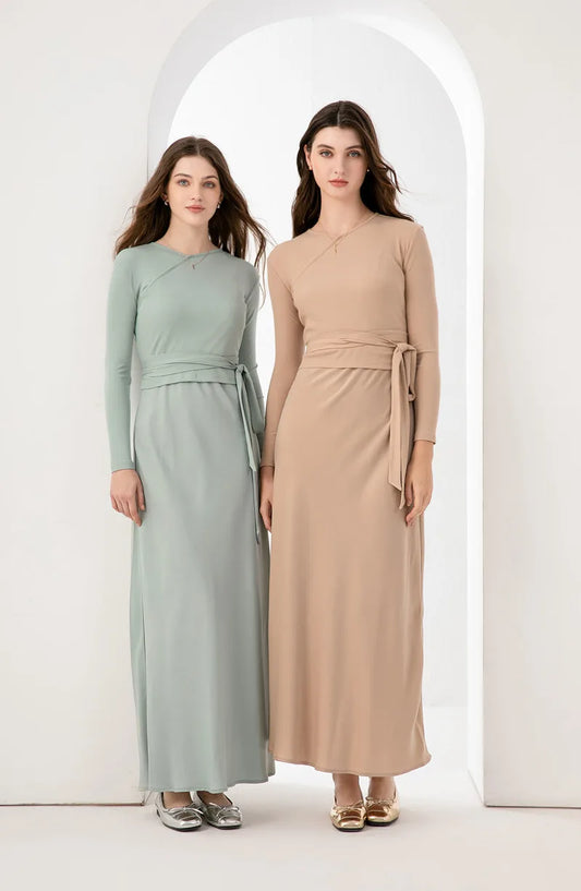 Matte Satin dress Maxi