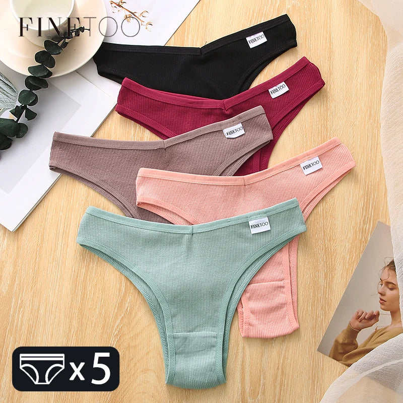 FINETOO 5Pcs/set  Panties