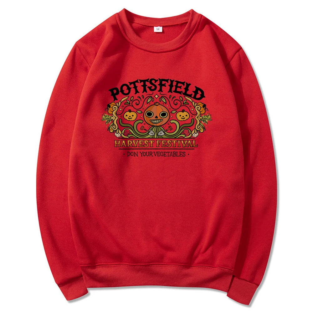 Vintage Pottsfield Harvest Festival Sweatshirt Over The Garden Wall Hoodie Pumpkin Halloween Fall Sweatshirt Retro Halloween Top