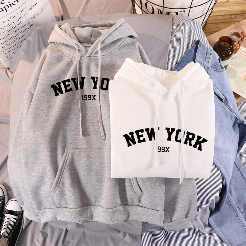 Thick Warm Hoodies Lady Autumn Tops